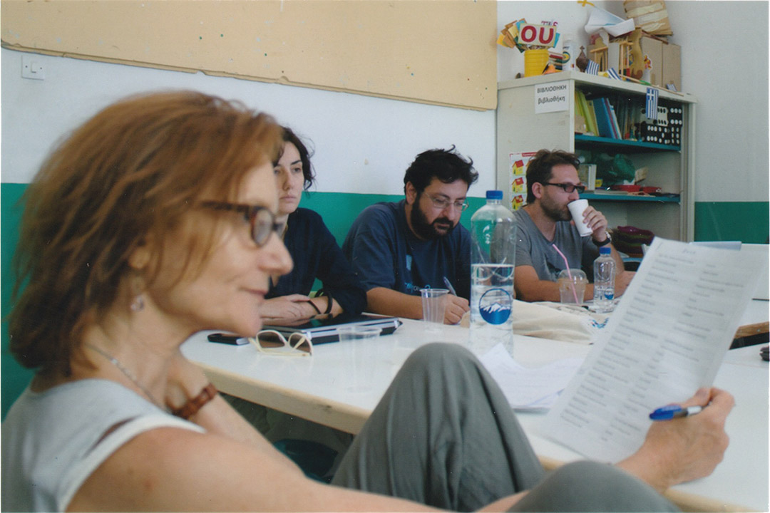 Susanna Styron teaching at Mediterranean Film Institute in Greece